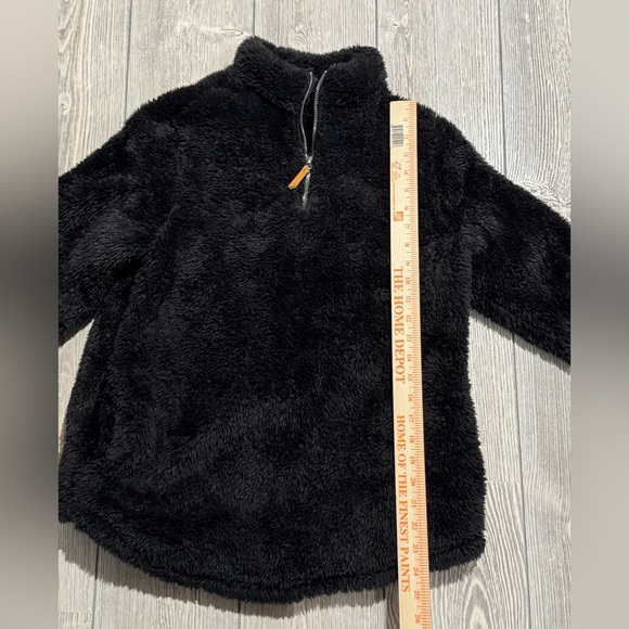 Soft Quarter Zip Fleece, Black, Size Small, - Picture 7 of 9